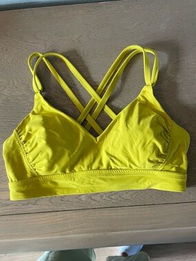 Calia strappy back swim bikini top